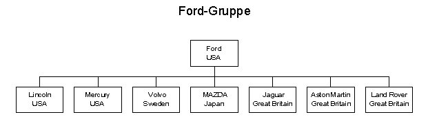 Struktur der Ford-Gruppe